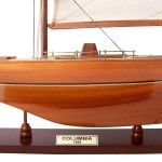 Y011 Columbia Sm Sailboat Model America Cup 
